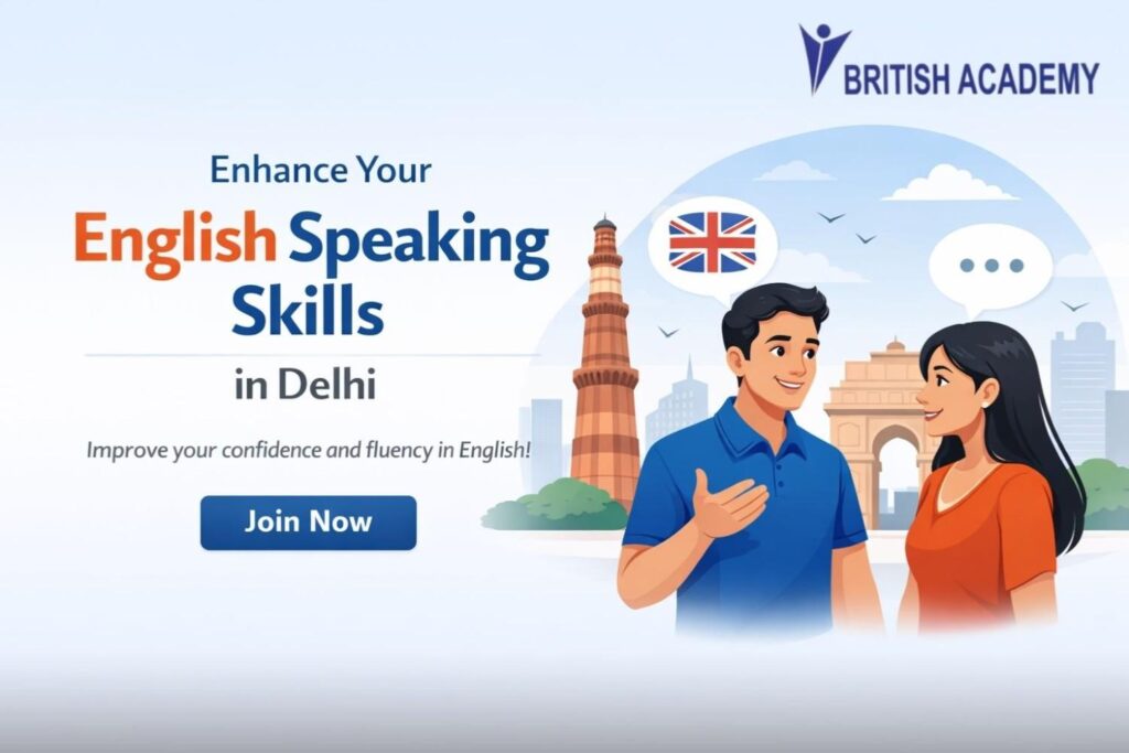 English speaking course in Delhi helping students build strong communication skills, fluency, and confidence in daily conversations.