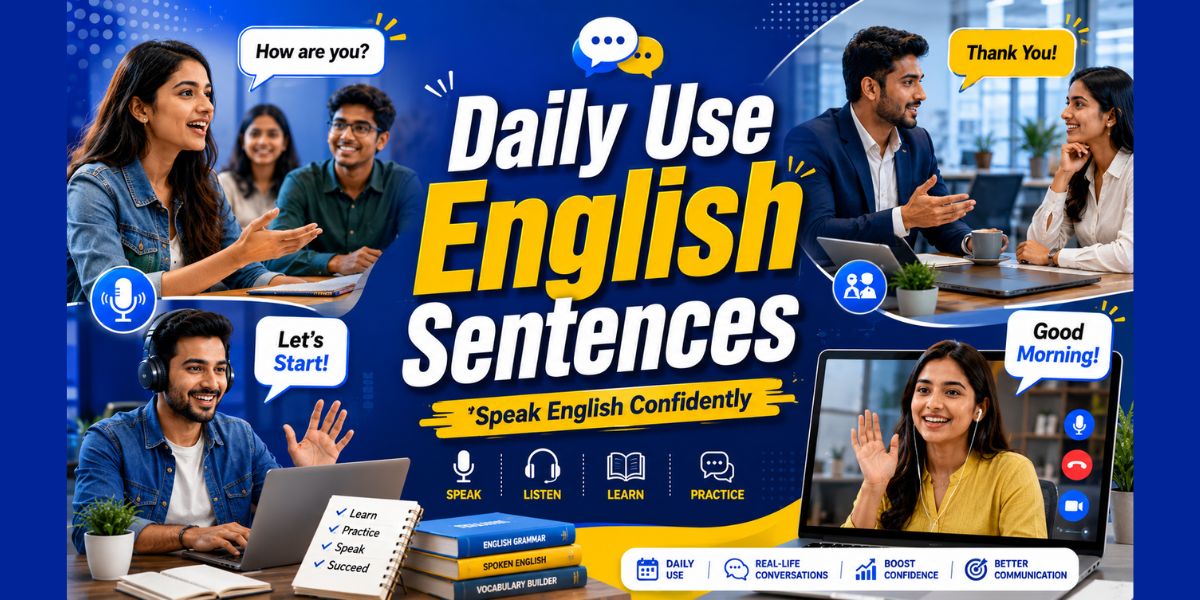 100+ Daily Use English Sentences Everyone Uses