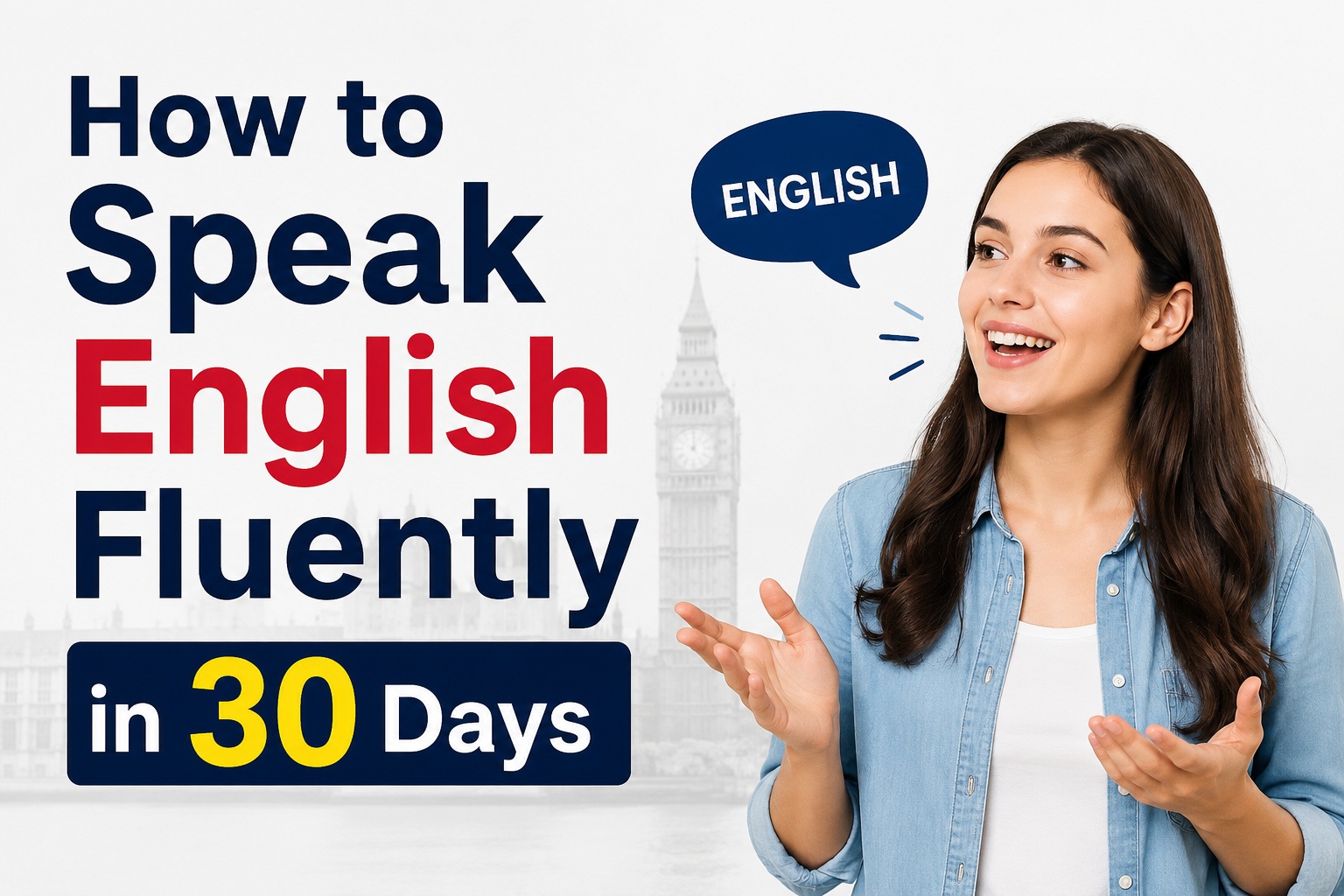 How to Speak English Fluently in 30 Days
